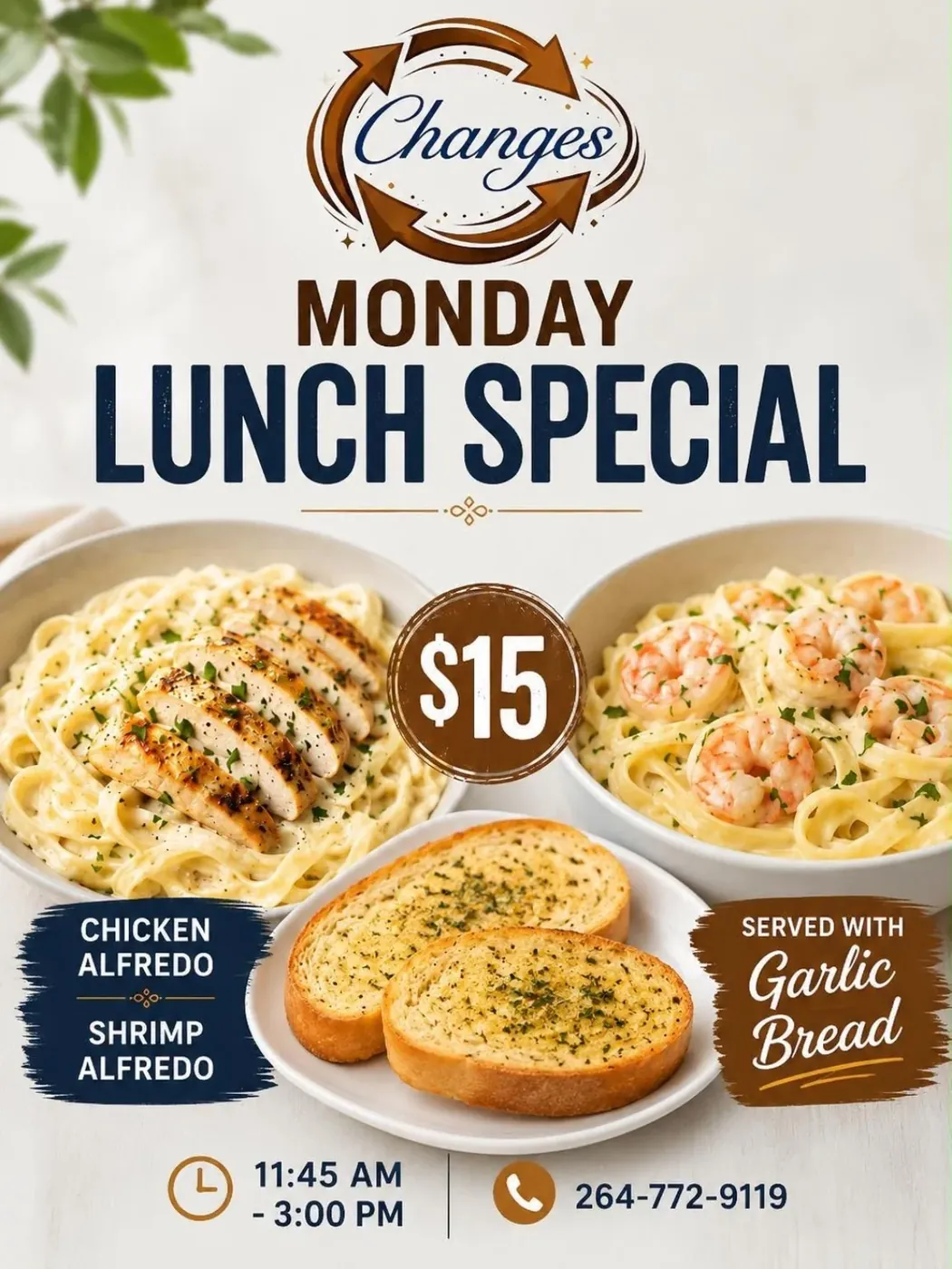 Monday Alfredo Lunch Special